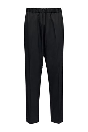 Pantaloni crop in lana vergine nero MM6 MAISON MARGIELA | SH0KA0023M35153900